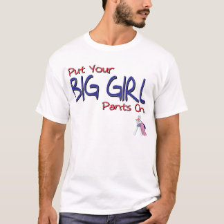 Camiseta Pnha suas calças grandes da menina sobre pela Lama