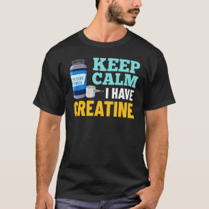 Camiseta Pó de Creatina Monohidratada Suplemento para Fisio
