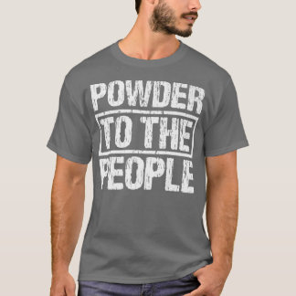 Camiseta Pó de Snowboard Divertido Para as Pessoas Esportes