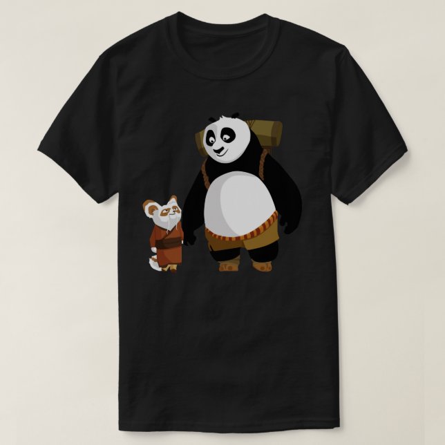 Camiseta Po e Mestre Shifu Clássico (Frente do Design)
