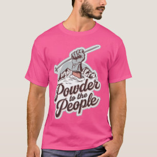 Camiseta Pó Para As Pessoas - Esqui No País De Origem