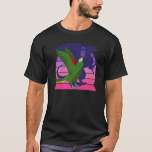 Camiseta Pó Retro Eu Dragão Eu Gritando Macaw de Hahn