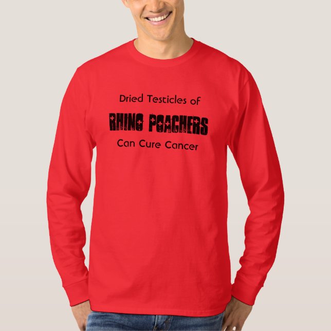 Camiseta Poachers do rinoceronte (Frente)