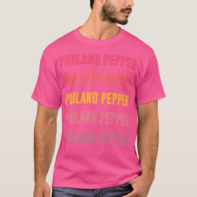 Camiseta Poblano Pepper Rainbow (Frente)