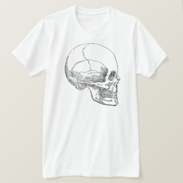 Camiseta Pobre crânio de Yorick (Frente do Design)