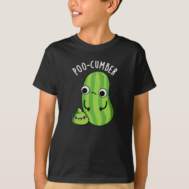 Camiseta Pobre Engraçado Pepino Escuro BG (Frente)
