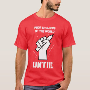 Camiseta Pobres Ortografia Do Mundo Unida