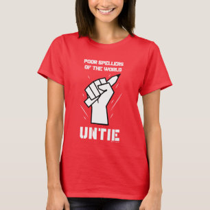 Camiseta Pobres Ortografia Do Mundo Unida