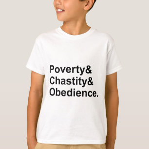 Camiseta Pobreza Castidade Obediência Votos Monásticos