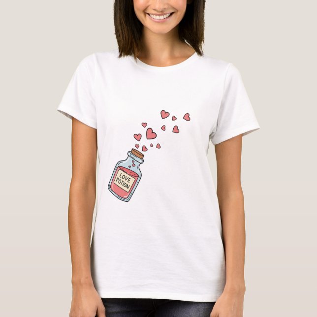 Camiseta Poção de Amor Rosa Bonita (Frente)