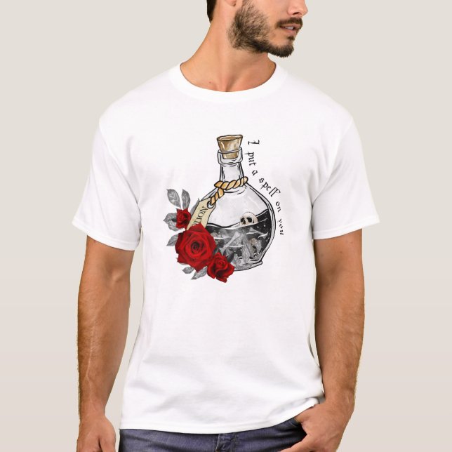 Camiseta Poção do Amor da Bruxa Gótica (Frente)