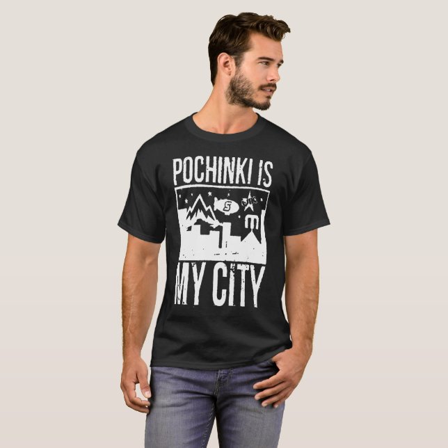 Camiseta Pochinki é minha cidade (Frente Completa)