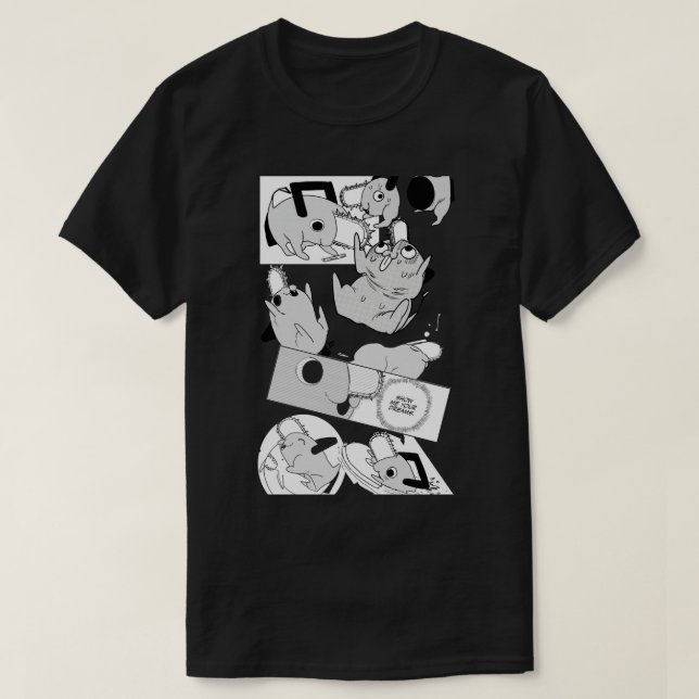 Camiseta Pochita comp (Frente do Design)