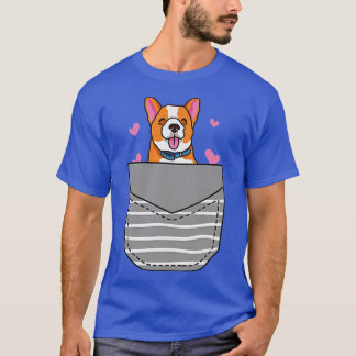 Camiseta Pocket-756 do Lover Corgi Cute