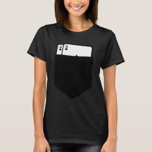 Camiseta Pocket Aces Falso Pocket Poker Mão