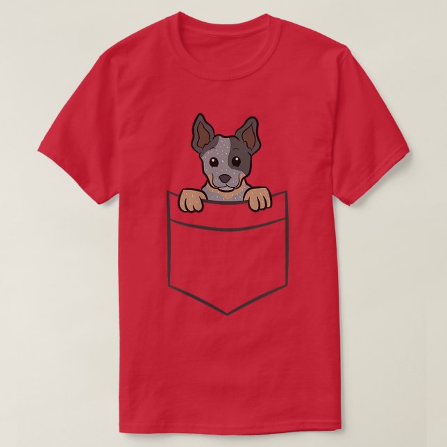 Camiseta Pocket australiano - Pocket Cattle (Frente do Design)