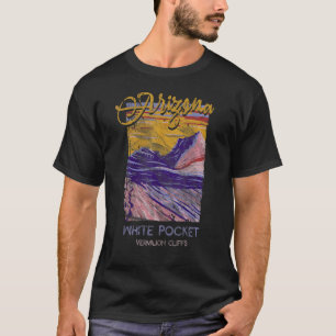 Camiseta Pocket branco Cliff do Vermilion AZ Arizona Grand