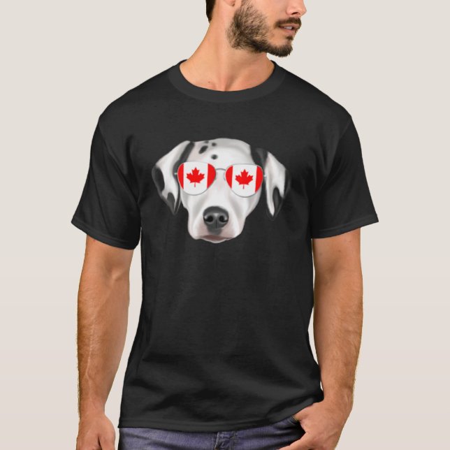 Camiseta Pocket canadense Dalmatic Dog Canada (Frente)