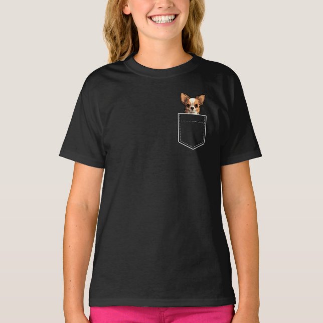 Camiseta Pocket Chihuahua (Frente)