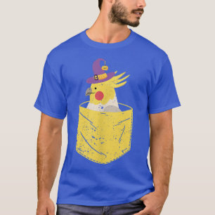 Camiseta Pocket Cockatiel Witch Pumpkin Dia de as Bruxas en