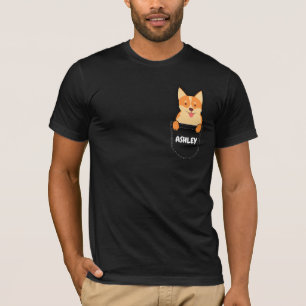 Camiseta Pocket Corgi - cachorrinho fofo