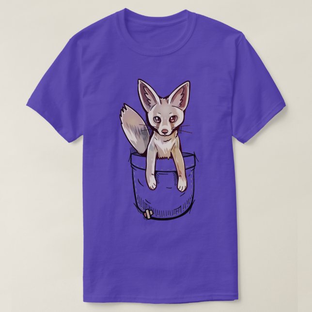 Camiseta Pocket Cute Ruppels Fox (Frente do Design)