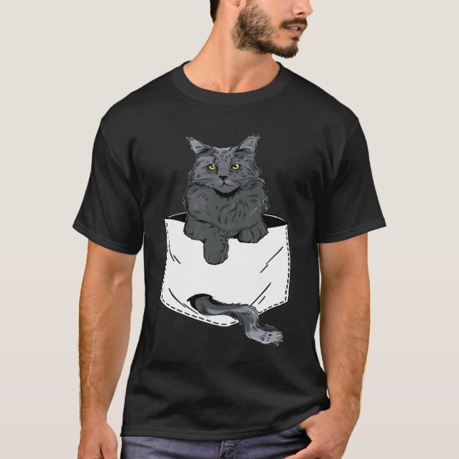 Camiseta Pocket Cute Siamese Cat Kitten  cat (Frente)