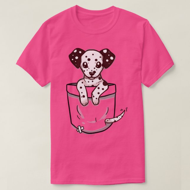 Camiseta Pocket Dalmation Puppy (Frente do Design)
