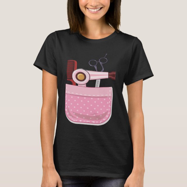 Camiseta Pocket Hair Blower Comb Scissstyle Barber H (Frente)