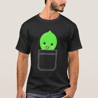 Camiseta Pocket Lime Peeking Out Lime