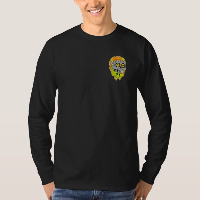 Camiseta Pocket Melted Smiling Face Costume Happy Cute Smil (Frente)