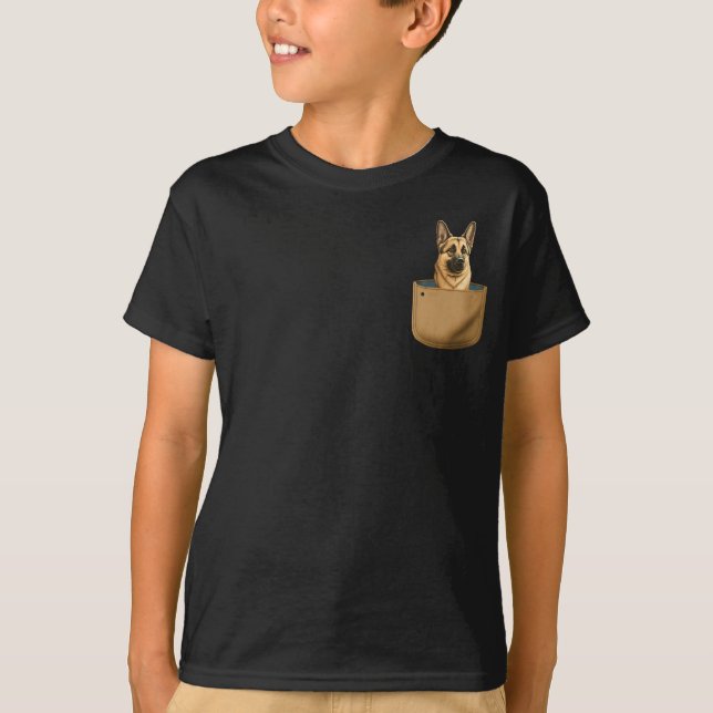 Camiseta Pocket Pals for Kids - Edição alemã Shepard (Frente)