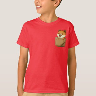 Camiseta Pocket Pals for Kids - Shiba Inu Edition