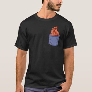 Camiseta Pocket Pocket Pocket Fox Cinza Oriental Sq Japonês