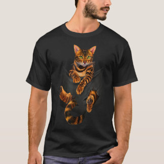 Camiseta Pocket Ripper Pocket Bengala de Gato Bengala