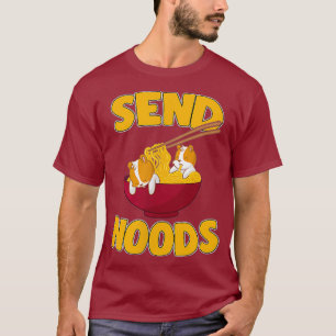 Camiseta Pocket Send Noods Kawaii Gerbil Hamster Ramen