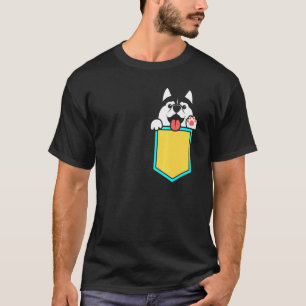 Camiseta Pocket Siberian Husky