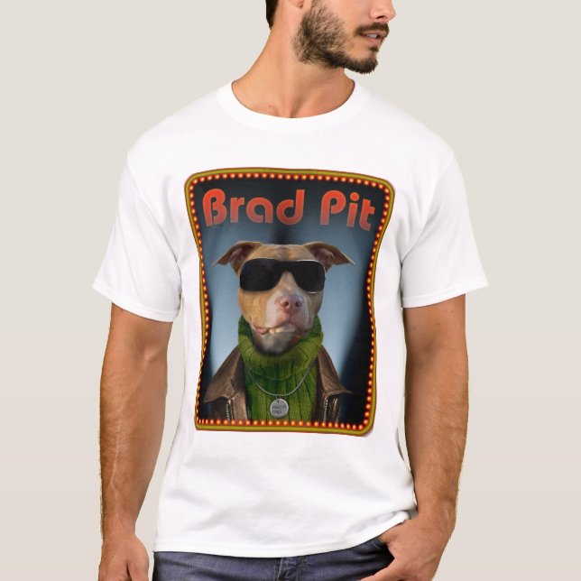 Camiseta Poço de Brad para os t-shrirts brancos (Frente)