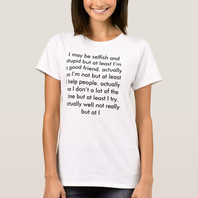 Camiseta poço pelo menos (Frente)