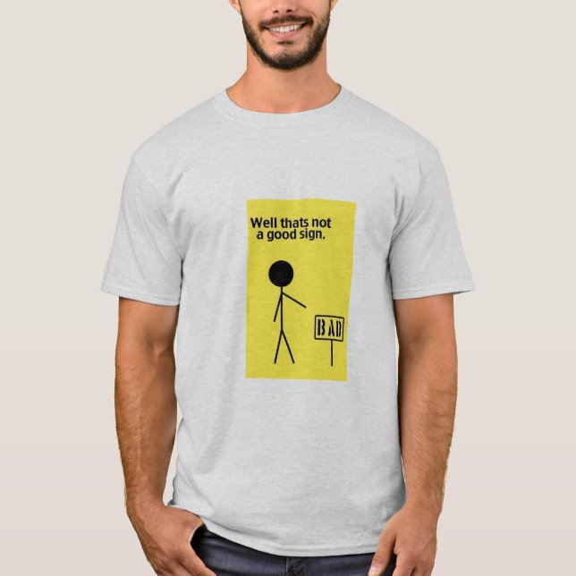 Camiseta Poço que não é um bom sinal (Frente)