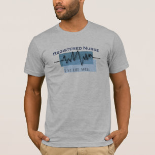 Camiseta Poço vivo da vida da enfermeira diplomada do RN