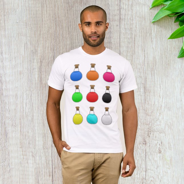 Camiseta Poções Coloridas Mens T-Shirt (Criador carregado)