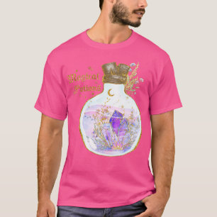 Camiseta poções mágicas do adesivo celestial