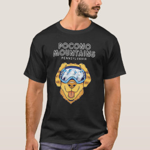 Camiseta Pocono Montanha Pensilvânia - Cachorro Engraçado E