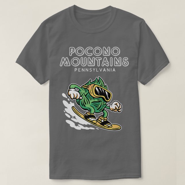 Camiseta Pocono Mountain Pennsylvania Funny (Frente do Design)