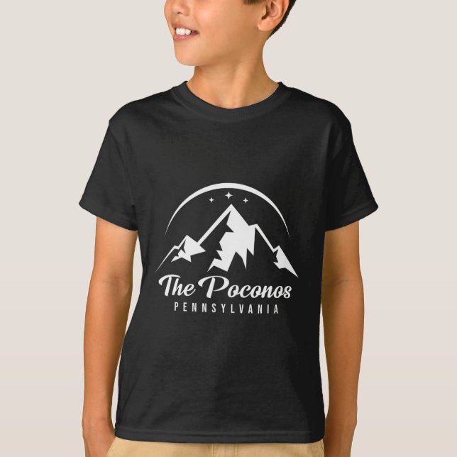 Camiseta Poconos Pennsylvania Ski Resort Skiing Snowboa (Frente)