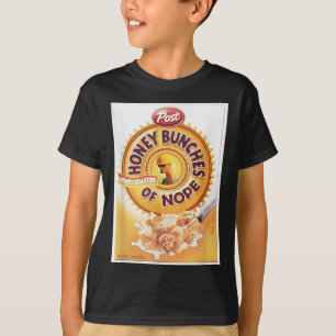 Camiseta Poços De Mel De Nope Cereal Engraçada Gráfico T- S