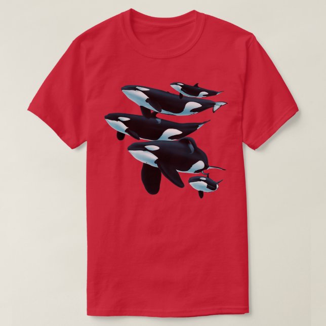 Camiseta Pod de Orcas (Frente do Design)