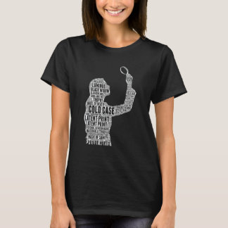 Camiseta Podcast de crimes verdadeiros presentes para mulhe