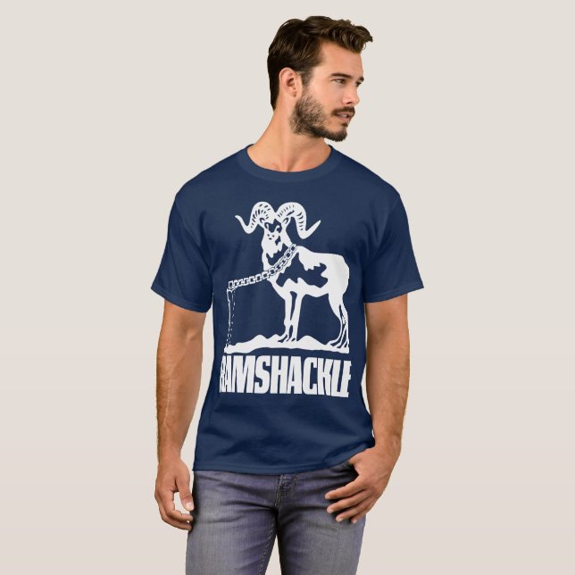 Camiseta Podcast do Colisor Polyhedron - Ramshackle (Branco (Frente Completa)